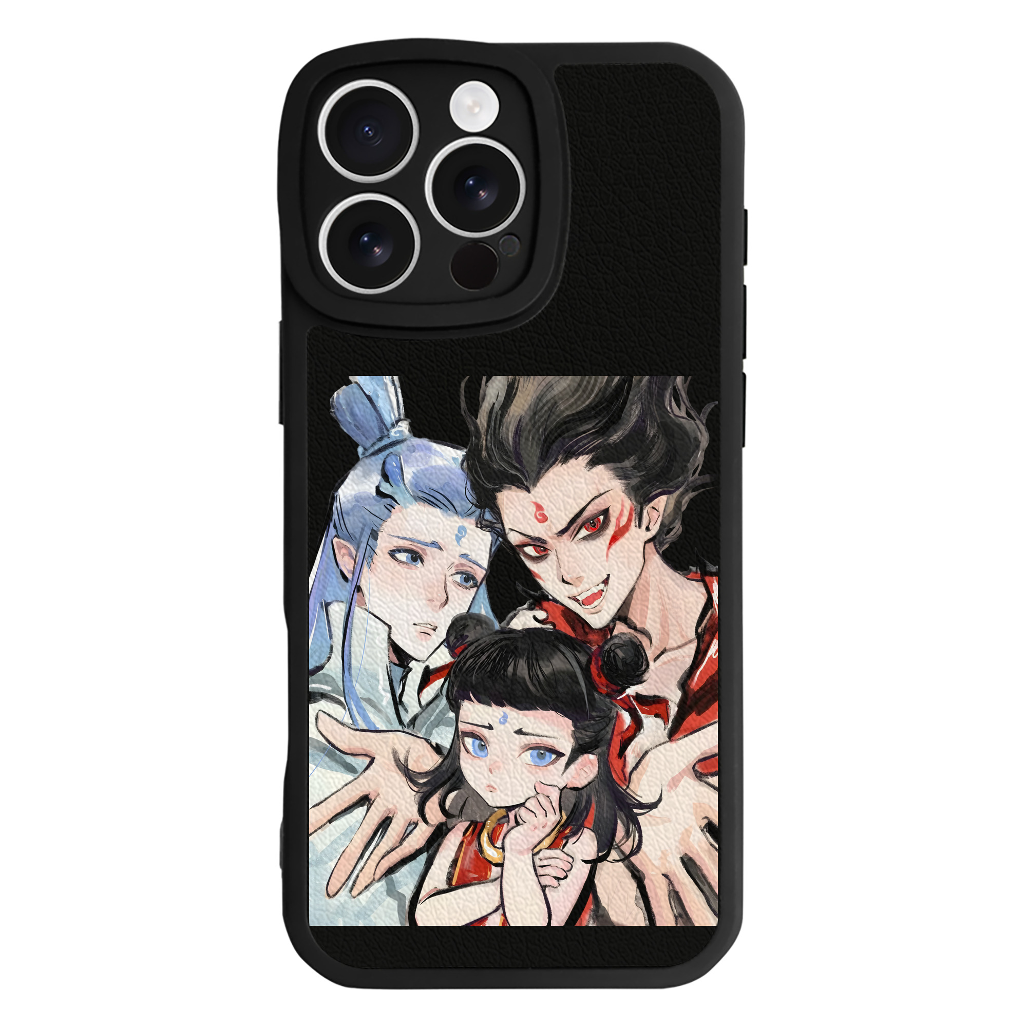 （画像用） Ne Zha 2 ナタ 魔童の大暴れ 【iPhone 16シリーズ対応】シリコンスマホケース（レザー調） 材質：シリコン